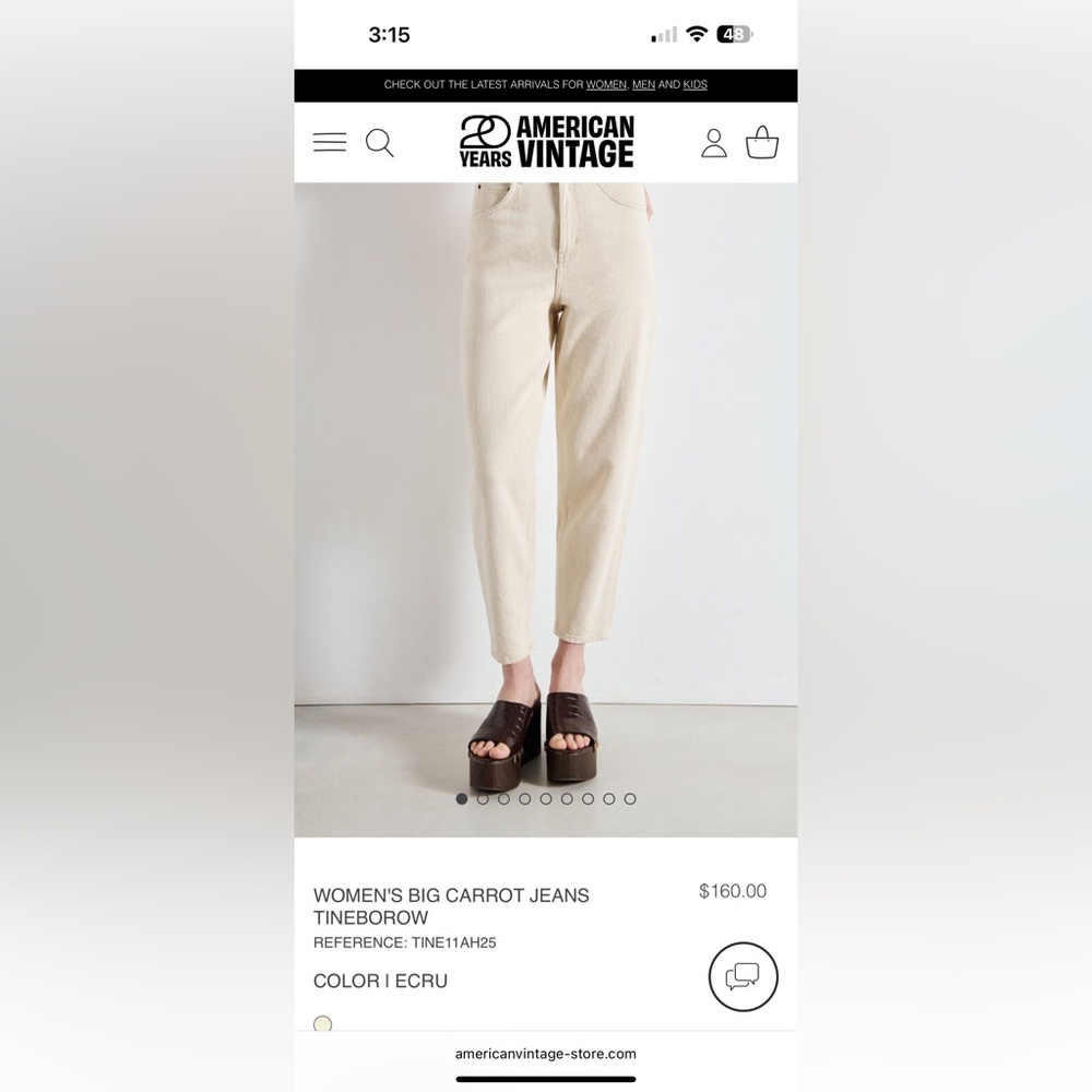 American Vintage Big Carrot Jeans Tineborow